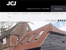 Tablet Screenshot of jcjconstruction.co.uk